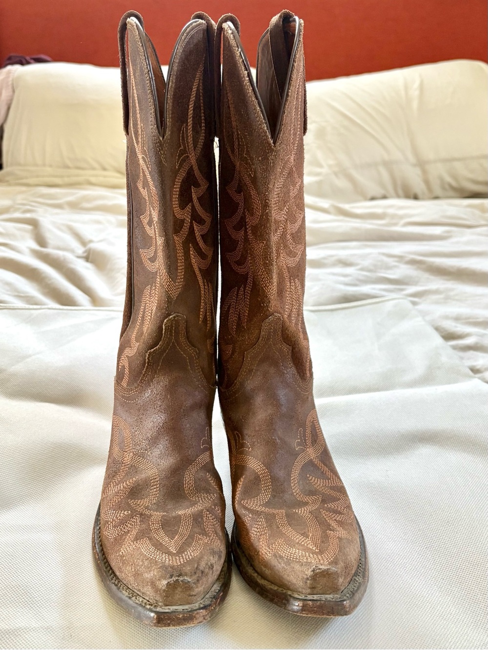 1883 Lucchese Chocolate Wax Comanche Ladies Western Boots size 5.5 - Picture 2 of 11